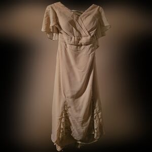 Champagne Chiffon Mother of the Bride Dress